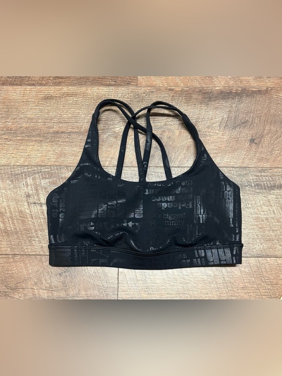 lululemon athletica Other - The LuLulemon Energy Black Manifesto Athletic Sports Bra Size 6